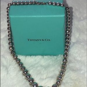 Tiffany & Co Large Silver Bead 16 inch Necklace